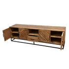 Mangohouten TV Meubel Sabia 200 cm met 1 lade