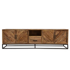 Mangohouten TV Meubel Sabia 200 cm met 1 lade