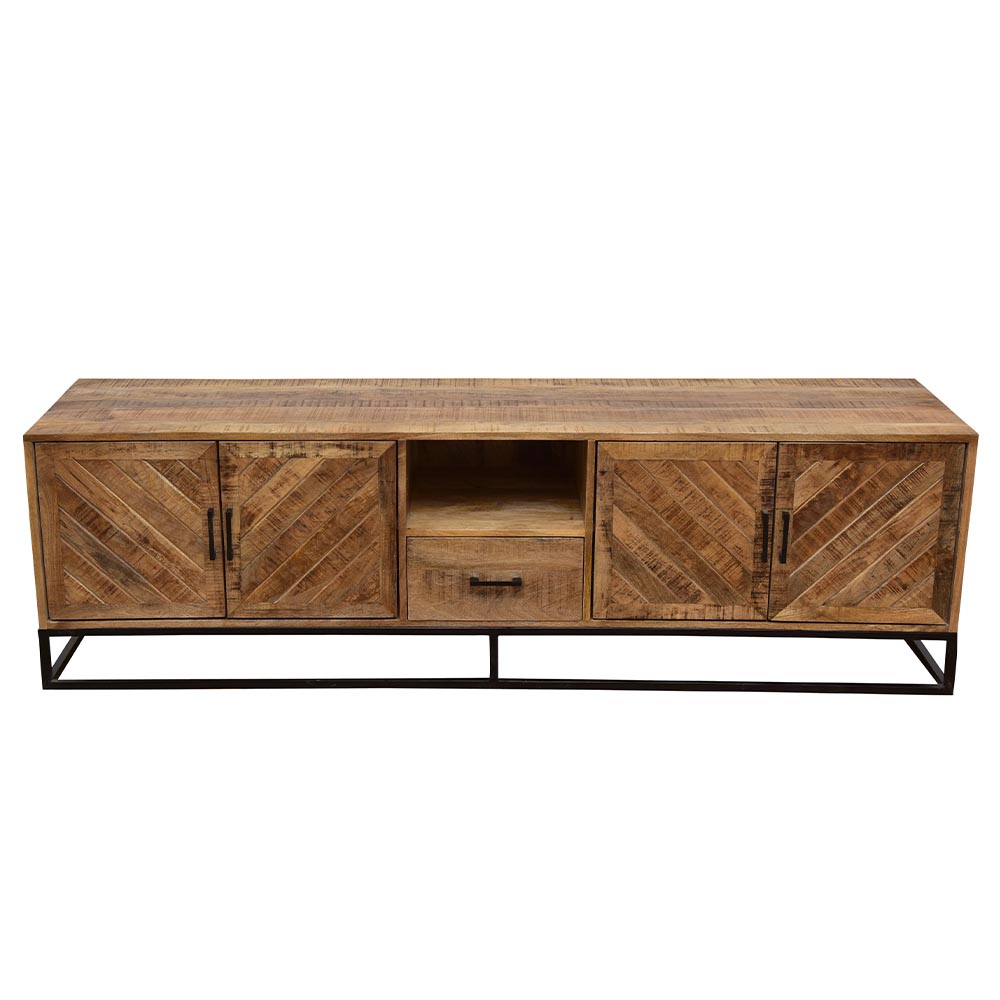 Mangohouten TV Meubel Sabia 200 cm met 1 lade