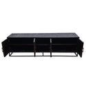 Mangohouten TV Meubel Sabia 200 cm Zwart