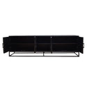 Mangohouten TV Meubel Sabia 200 cm Zwart