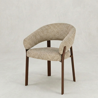 Eetkamerstoel Rydal Zand met bruin onderstel