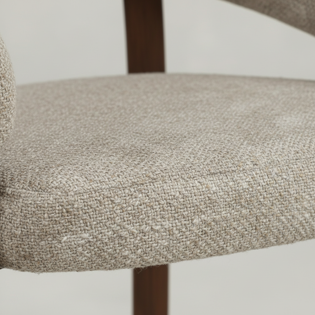 Eetkamerstoel Rydal Beige met bruin onderstel