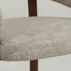 Eetkamerstoel Rydal Beige met bruin onderstel