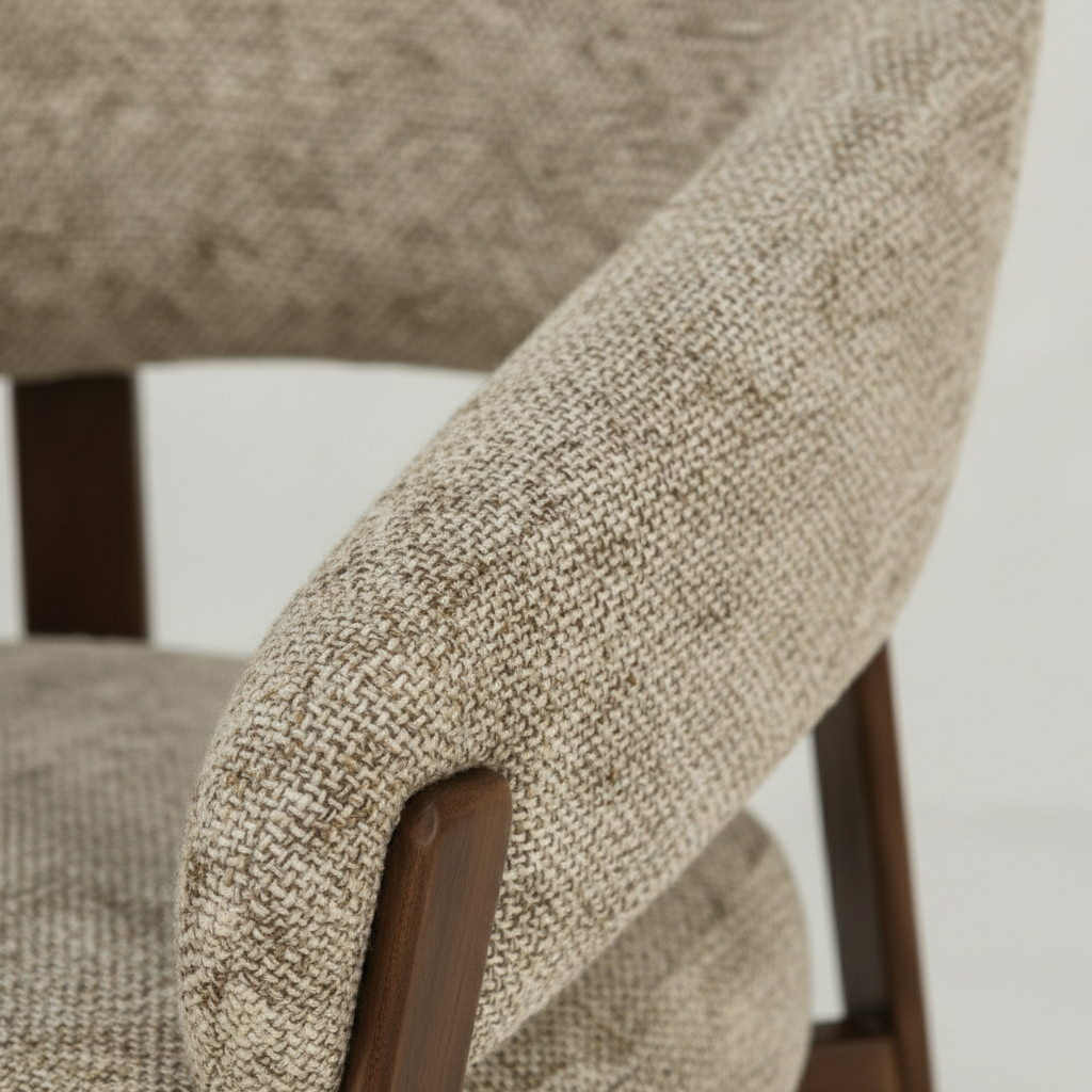 Eetkamerstoel Rydal Zand met bruin onderstel