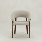 Eetkamerstoel Rydal Beige met bruin onderstel