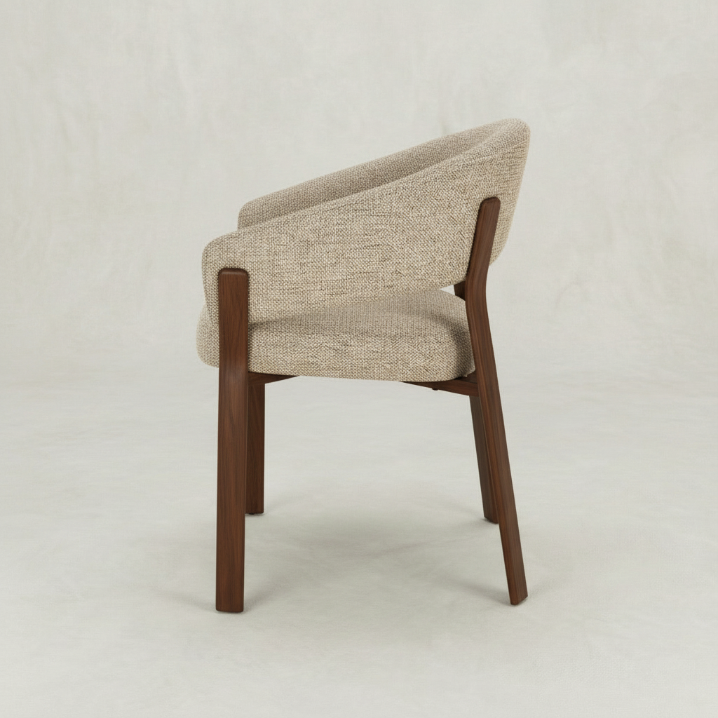 Eetkamerstoel Rydal Zand met bruin onderstel