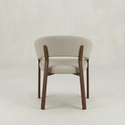 Eetkamerstoel Rydal Beige met bruin onderstel