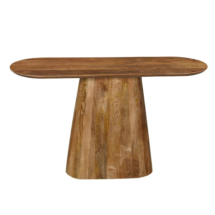 Mangohouten sidetable Mick capsule 120 cm