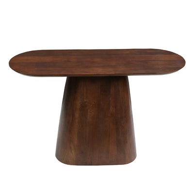 Mangohouten sidetable Mick capsule Bruin 120 cm