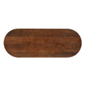 Mangohouten sidetable Mick capsule Bruin 120 cm