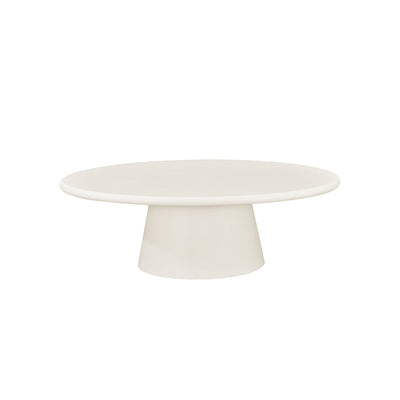 Salontafel Ovaal Maya Microcement Kegelpoot 120 cm Beige