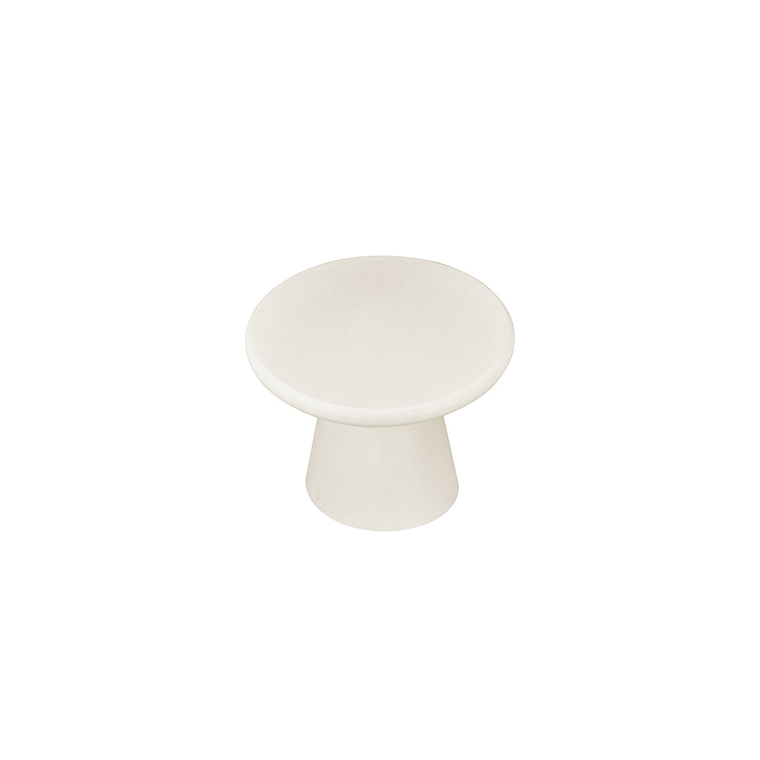 Ovale salontafel van microcement