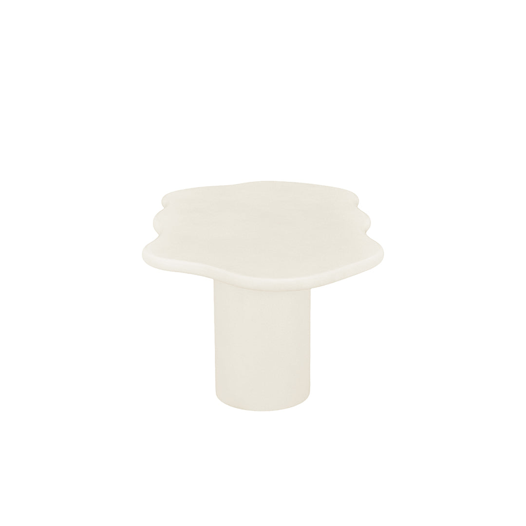 Salontafel Organisch Maya Microcement Cilinderpoot 120 cm Beige