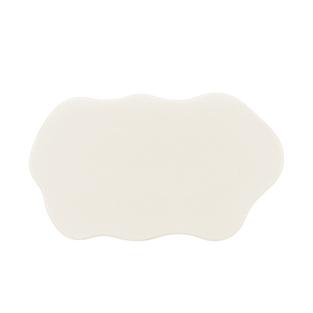 Organische beige salontafel van microcement