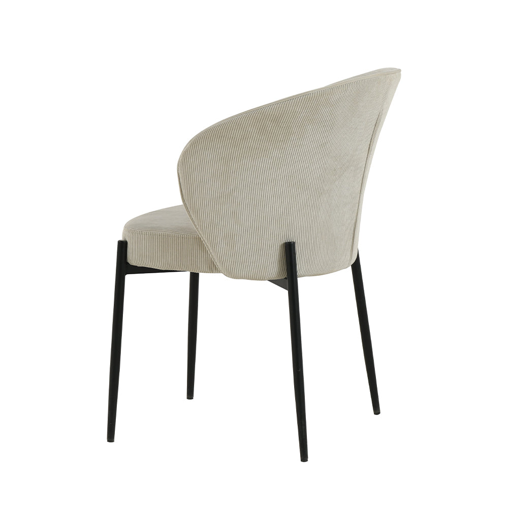 Eetkamerstoel Uppsala Beige Rib