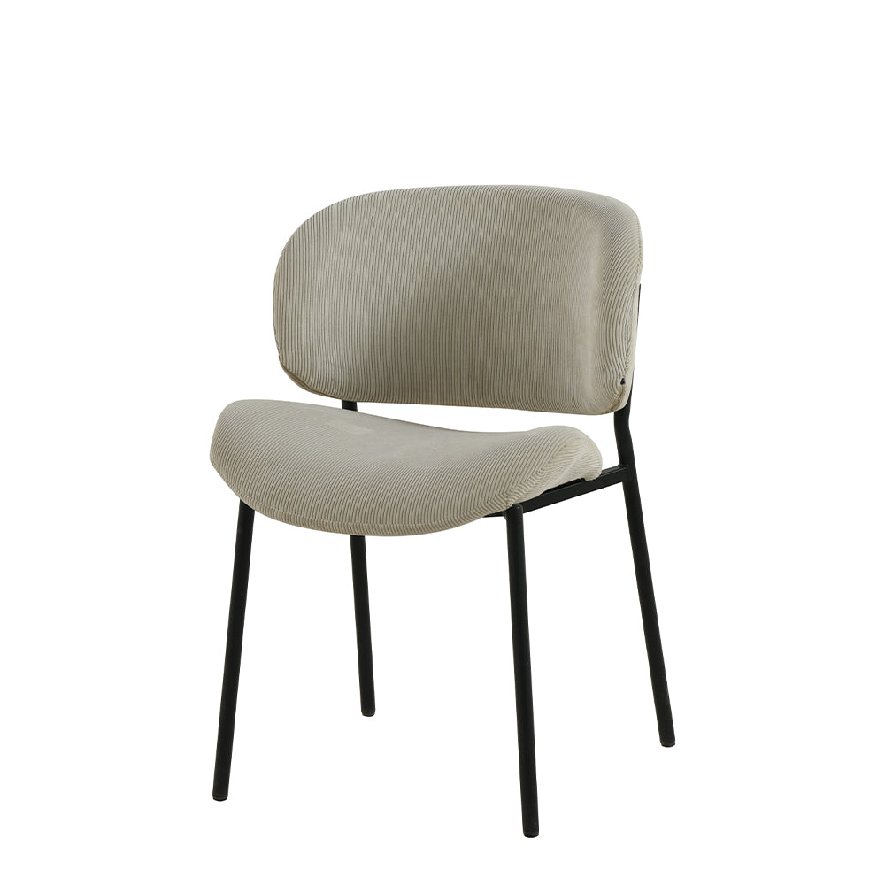 Eetkamerstoel Sigtuna Beige Rib