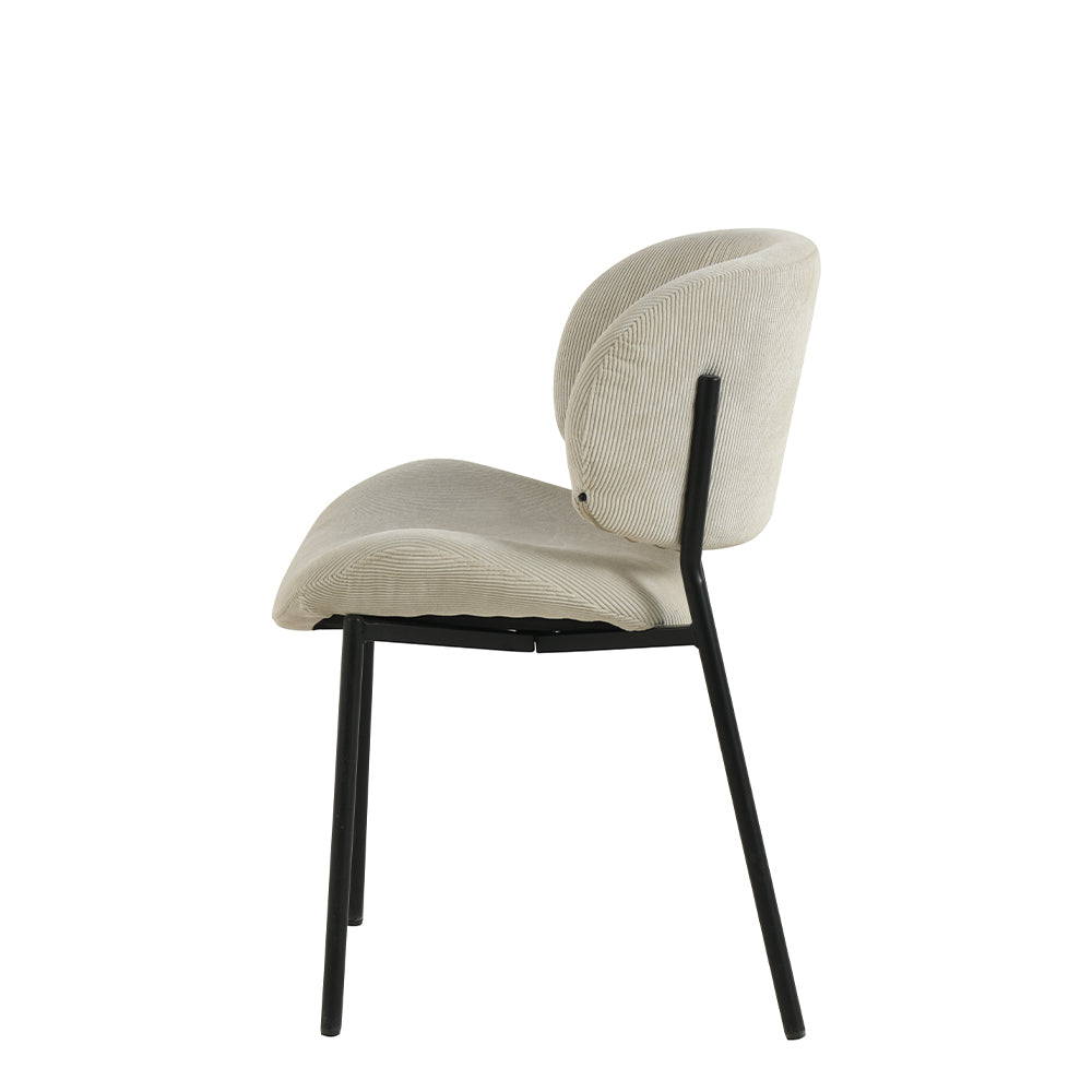 Eetkamerstoel Sigtuna Beige Rib