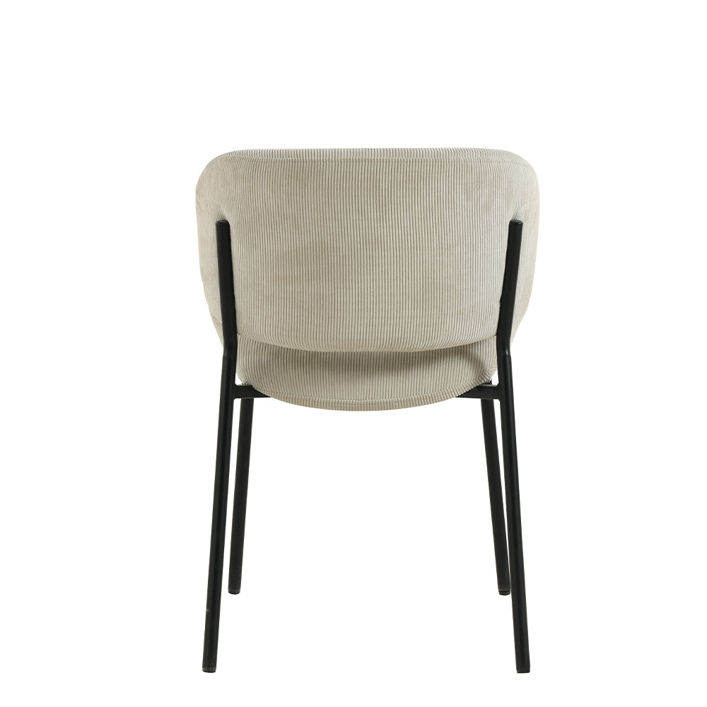 Eetkamerstoel Sigtuna Beige Rib