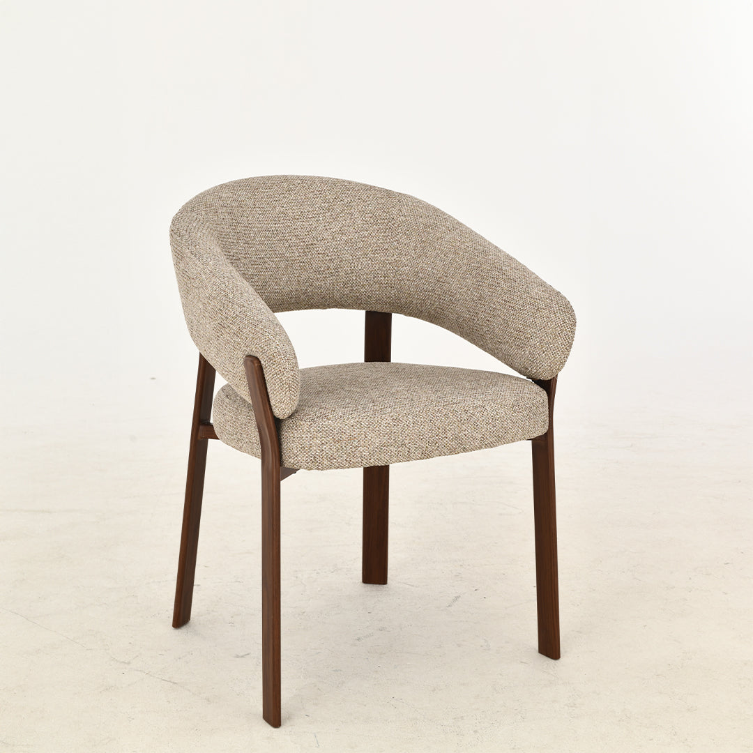 Eetkamerstoel Rydal Zand met bruin onderstel