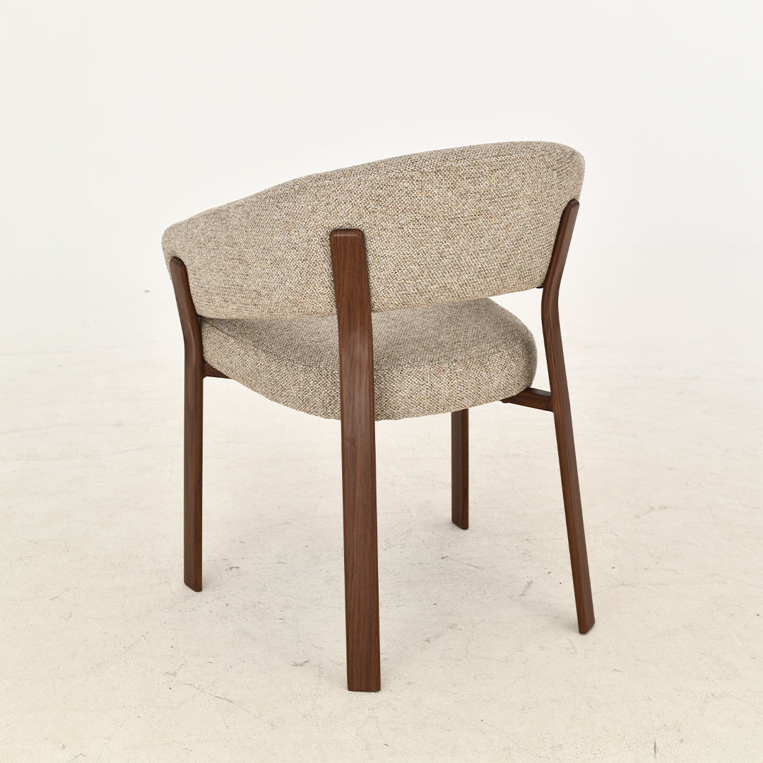 Eetkamerstoel Rydal Zand met bruin onderstel