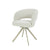 Eetkamerstoel Svarn Wit met beige onderstel