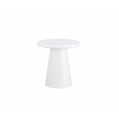 Salontafel Rond Maya Microcement 45 cm Wit