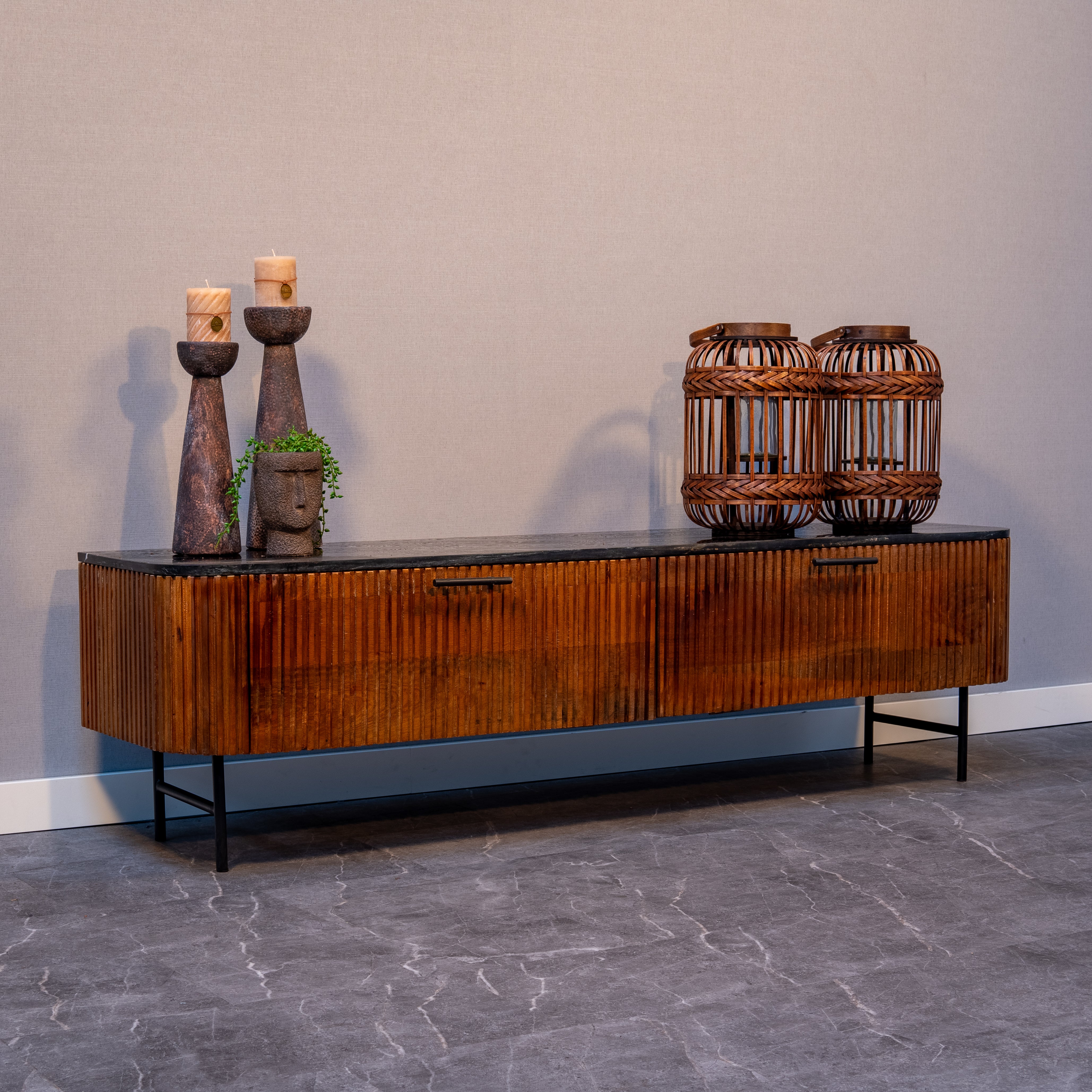 Mangohouten TV meubel Levi 180 cm