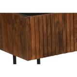 tv meubel van mangohout met marmeren blad 170 cm