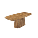 Mangohouten Eettafel Mick Deens ovaal 210×100 cm