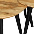 Mangohouten Salontafels Luka - Set van 3