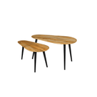 Mangohouten Salontafels Milo Mahom - Set van 2