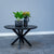 Mangohouten Salontafel Tess Rond 70 cm Zwart