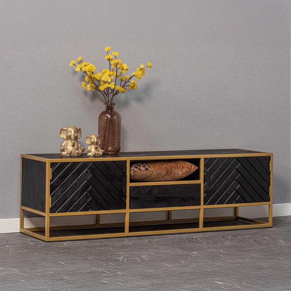Mangohouten TV Meubel Fingula 210 cm