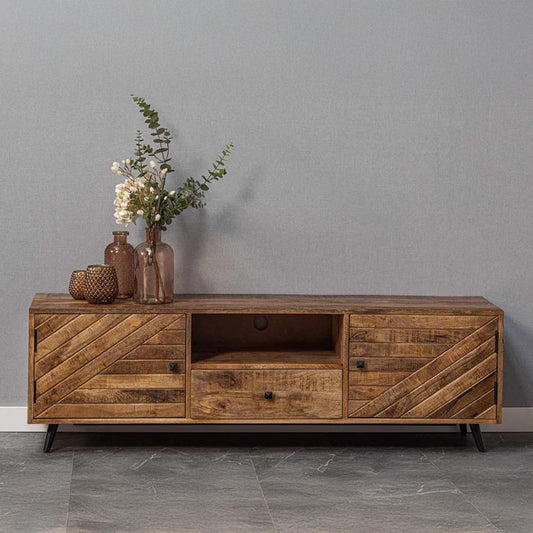tv meubel van mangohout 165 cm