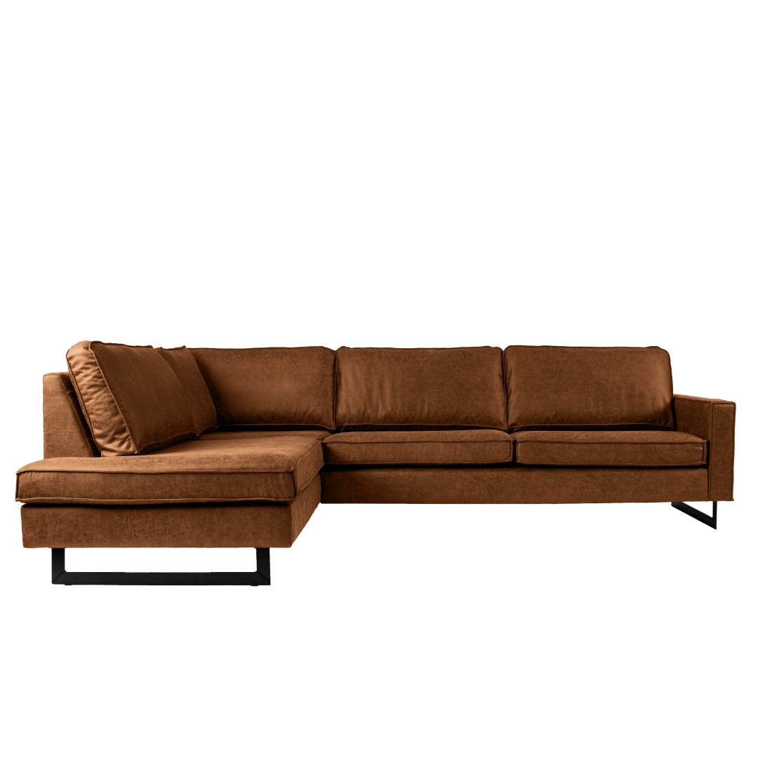 Bank Barcelona 4-zits Links Cognac