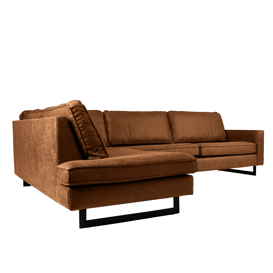 Hoekbank Twenty Five 4-zits Links Cognac