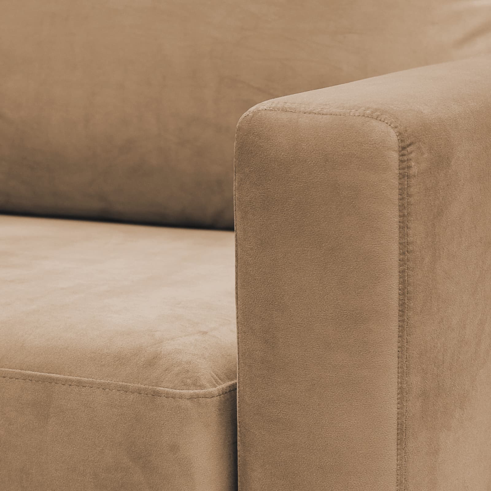 Bank Malaga 4-zits Links Crème