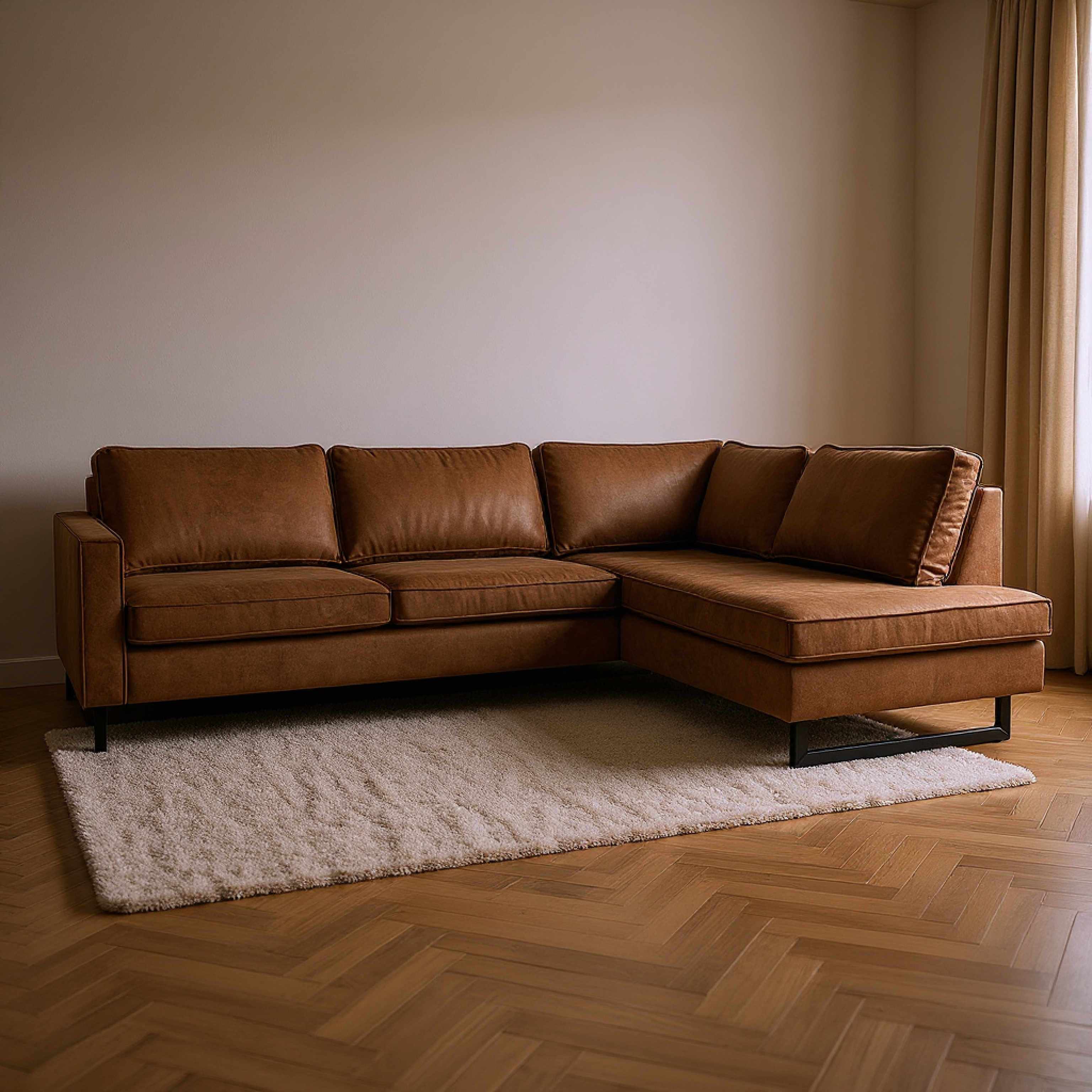 Bank Twenty Five 4-zits Rechts Cognac
