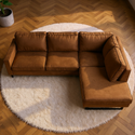 Bank Twenty Five 4-zits Rechts Cognac