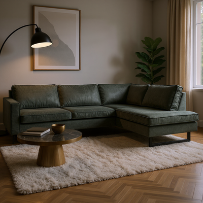 Bank Twenty Five 4-zits Rechts Groen