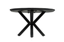 Mangohouten Salontafel Tess Rond 90 cm Zwart