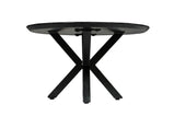 Mangohouten Salontafel Tess Rond 90 cm Zwart