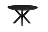 Mangohouten Salontafel Tess Rond 90 cm Zwart