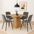 Mangohouten eettafel Mick vierkant 90x90cm