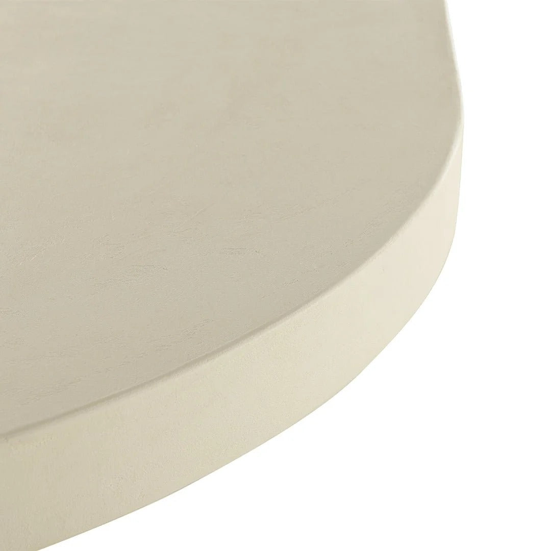 Eettafel Capsule Maya Microcement Cilinderpoot 180 cm Beige