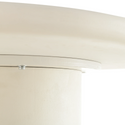 Eettafel Organisch Maya Microcement Cilinderpoot 210 cm Wit