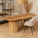 Mangohouten Eettafel Maeve 240x110 cm