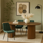 Mangohouten Eettafel Maeve 260x120 cm Walnoot
