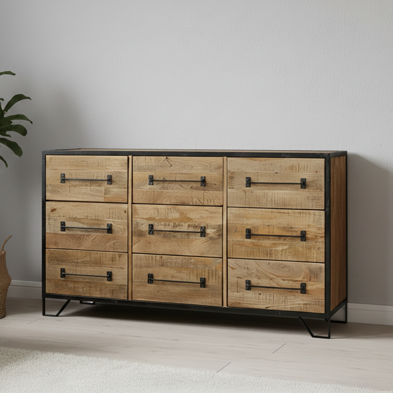 Mangohouten Dressoir 160 cm